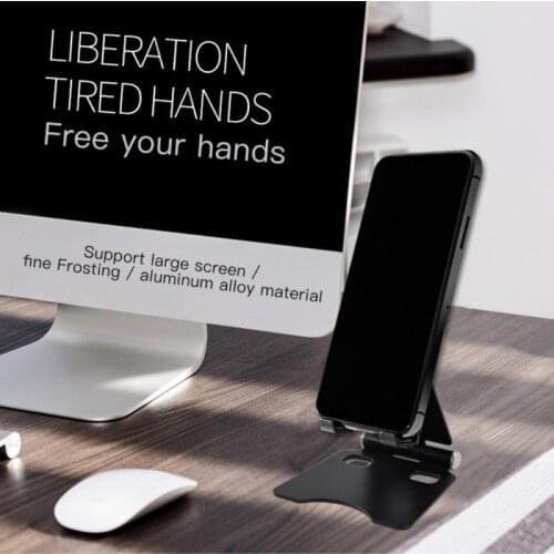 Metal Desktop Tablet Holder Table Cell Foldable Extend Support Desk Mobile Phone Holder Stand For iPhone iPad Adjustable Bracket