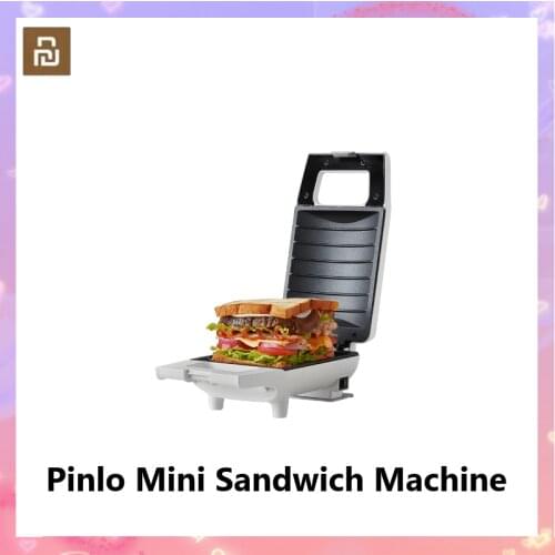 Mijia Pinlo Mini Sandwich Machine Kitchen Breakfast Bread Maker Curved Surface Toaster Maker Frying Egg Machine 420W