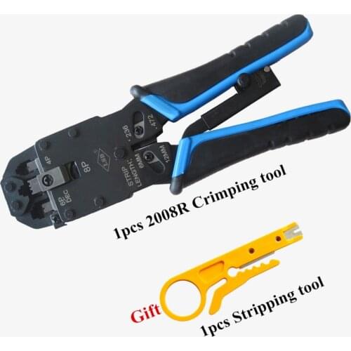 Multi-function cable LAN network crimping tool 2008R Rj45 Rj11 Rj12 Wire cutter stripping tools crimper PC Crimp pliers