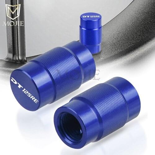 Motorcycle CNC Vehicle Wheel Tire Valve Air Port Stem Caps Covers Plug For Yamaha DT125RE DT 125 DT125 RE 2004-2007 2005 2006