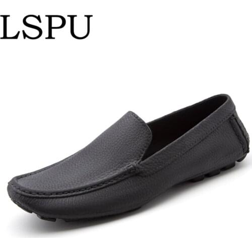 New Arrivals Antiskid Men Loafers Slip On Breathable Soft Casual Mens Rubber Shoes Fashion Flats Moccasins For Men Size 38-44
