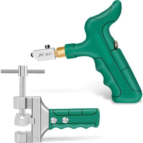 Tiles Glass Cutting Set with 2pcs Repalcement Blade and Lubrication Oil Construction Knife Wheel Home DIY Hand Tools