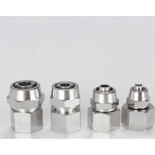 OD 4/6/8/10/12mm Hose Tube 1/8''/ 1/4'' 3/8'' 1/2'' Female Thread Pneumatic Fast twist Fittings Quick Joint Coupler Connector