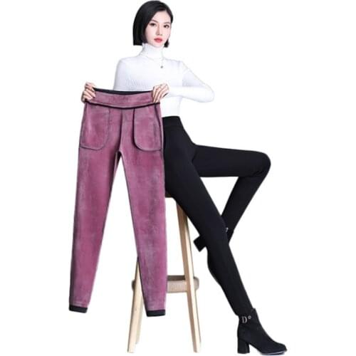 Женские бархатные брюки PERFWEED China At AliExpress