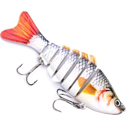 Fishing Wobblers Lifelike Fish Lure 7 Segment 10cm 15.6g Swimbait Crankbait Hard Bait Slow Artificial Lures Fishing Bass Trout