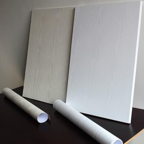5 meters price thick white wood grain wardrobe cupboard waterproof old furniture renovation stickers self-adhesive wallpaper