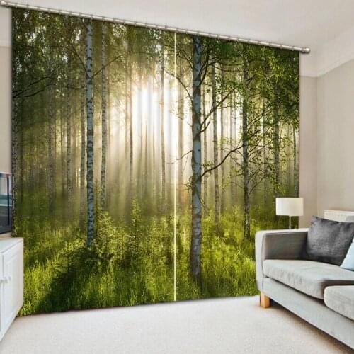 The woods are light cortina blackout modern living room window curtains decoration