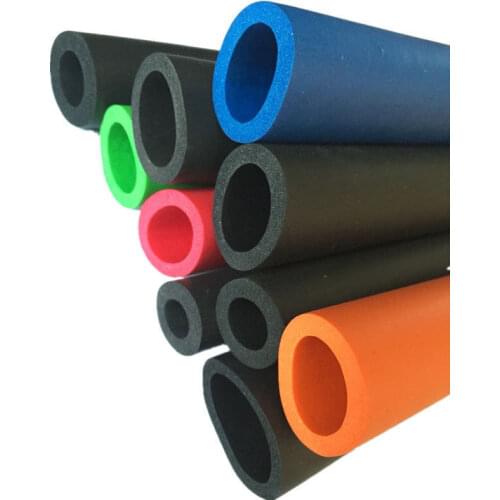 1M Fitness Equipment Handle Bars Thermal Insulation Pipe Sponge Foam Rubber Tube Black 6mm/10mm14mm/16mm/18mm(Inner diameter)