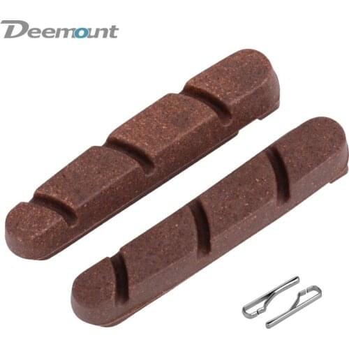 Deemout Quality Brake Pads for Carbon Wheel Rims Road Bike Caliper Braking Inserts Block for Heat Dissipation Tech BRK-013