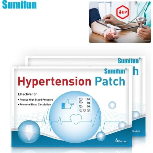 Sumifun 6/12/30pcs Hypertension Patch Herbal Medical Plaster Reduce Control High Blood Pressure For Blood Vessel Plaster D3568