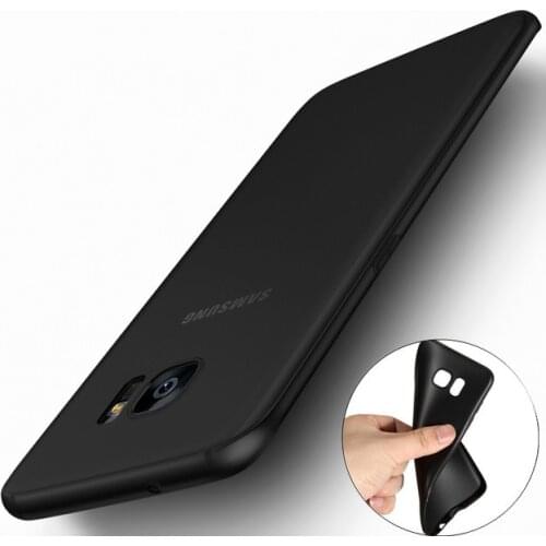 Ultra Thin Black Matte Case For Samsung Galaxy A7 A9 A6 A8 J4 J6 Plus 2018 S8 S9 Plus Note 9 8 J3 J5 J7 2017 A6s Soft TPU Cover