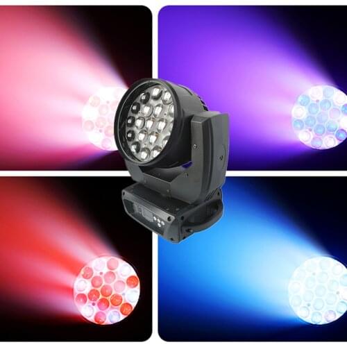 19×15W beam moving head light focus dyeing DMX adjustable lighting atmosphere disco Christmas party, etc