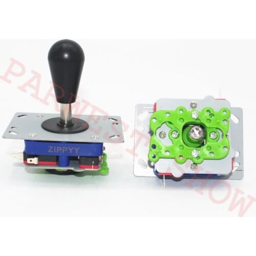 2pcs Oval ball top ZIPPY Short shaft Joystick with Microswitches bat ball 2 way 4 ways and 8 ways joystick arcade machine parts