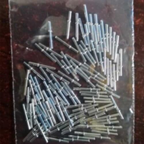 28pcs D0.8mm*9mm*1.3mm*3mm module power pin Cylindrical head cap straight needle tin-plating