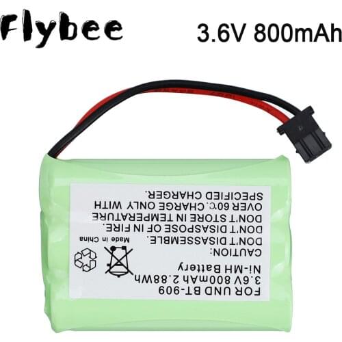 3.6V 800mah Rechargeable Cordless Phone Battery For Uniden BT-909 BT909 3*AAA Ni-mh 800mAh 3.6V Rechargeable Batteries 1PCS