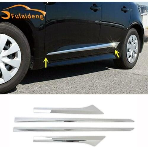 4pcs For Toyota Corolla Hatchback 2019-2021 ABS Chrome Side Door Body Molding Strip Cover Trim Car Styling Accessories