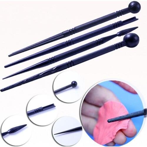 4pcs/set Sugarcraft Flower Modeling sticks Cake Decorating Tool Pen Modelling Tool Fondant Cake Decorating Tool