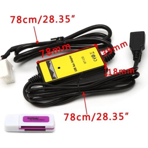 Car MP3 Audio Interface SD AUX USB Data Cable Adapter CD Changer For Honda Acura