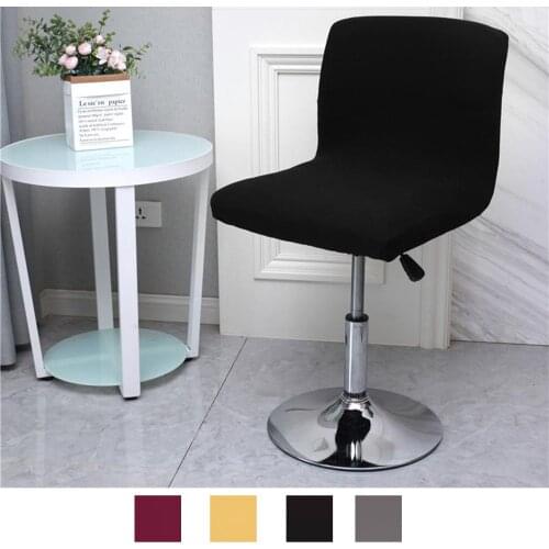 Bar stretch stool chair cover polyester washable kitchen dining room slipcover
