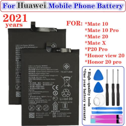 For Hua Wei Phone Battery HB436486ECW 4000mAh for Huawei Mate 10 / 10 Pro / 20 / X ,P20 Pro,Honor view 20,Honor 20 pro Batteries