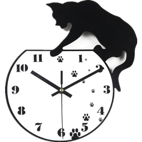 2019 vintage wall clock Classic design diy clocks reloj de pared acrylic Study stickers quartz watch living room horloge murale