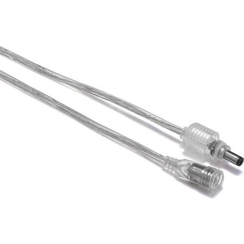 DC 5V 12V 5.5mm x 2.1mm Jack Waterproof DC Power Cable 22AWG Copper Wires Extension Cable For LED Strip Battery Pack AC Adapter