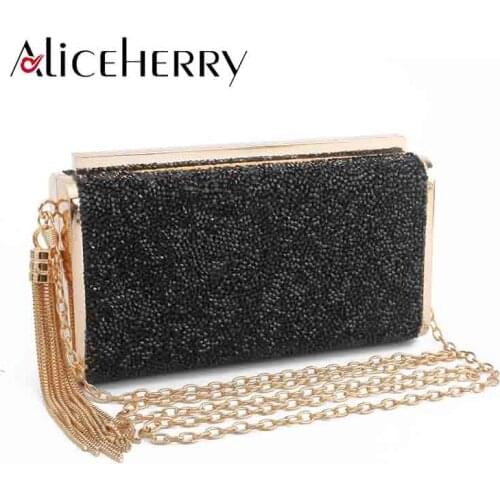 Top Grade Design Box Evening Bag Diamond Luxury Diamond Clutch Bag Ladies Handbags Party Purse Blue Grey Black Wedding Bag 2019