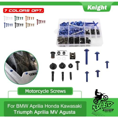 For KAWASAKI KLX KX 65 85 100 125 250 250F 450F KLX125 Universal Motorcycle Custom Fairing Body Bolt Screw Spring Bolt Fastener