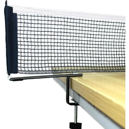 Factory whilesale high quality a simple screw table tennis net frame with a net portable table tennis net with a big clamp