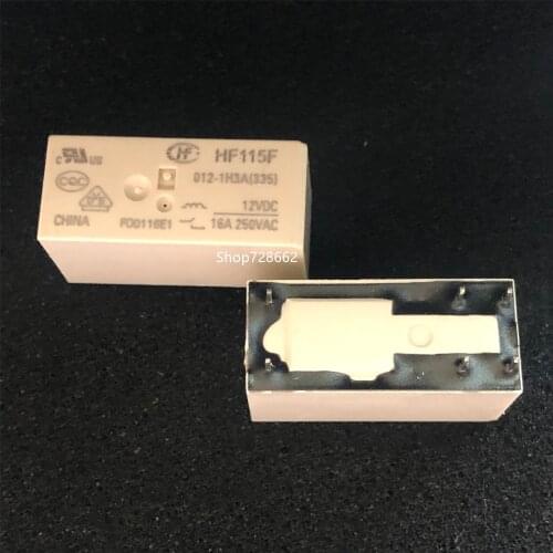 HF115F 012-1H3A (335) 12VDC 6PIN 16A 2 sätze von schließer 12 V