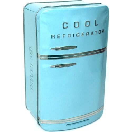 Refrigerator Retro Decorative Metal Box Blue-Free Shipping