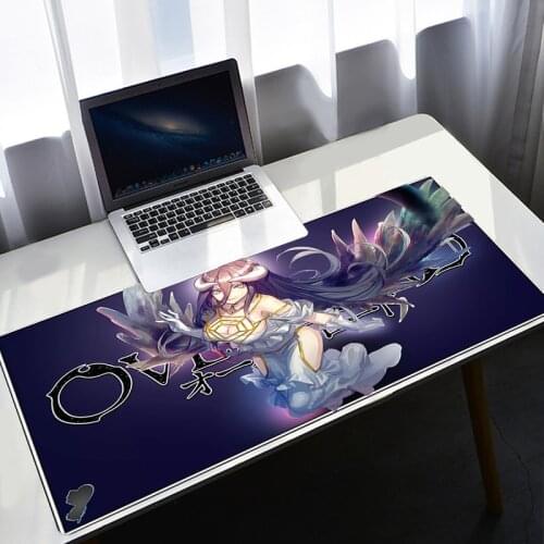 ALBEDO Overlord Mouse Pad Gamer Gaming Mousepad Anime Large Mouse Pad Laptop Anime Mat Gaming Desk Pad XXL Play Mats For Gamers