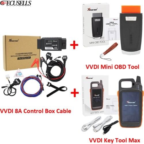 Xhorse VVDI MINI OBD Tool VVDI Key Tool Max VVDI 8A Control Box Cable for Toyota 8A Non-Smart Key All Keys Lost Adapter
