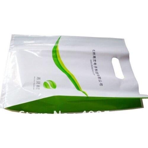 Custom made plastic Apparel shopping bag high quality HDPE