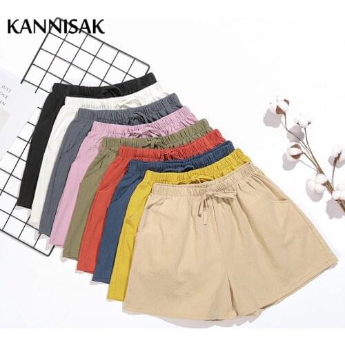 KANNISAK Women's Cotton Shorts