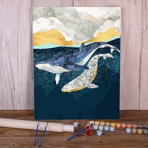 Landscape Mountain Sunrise Coloring By Numbers Painting Set Acrylic Paints 50*70 Painting On Canvas Handmade For Wholesale