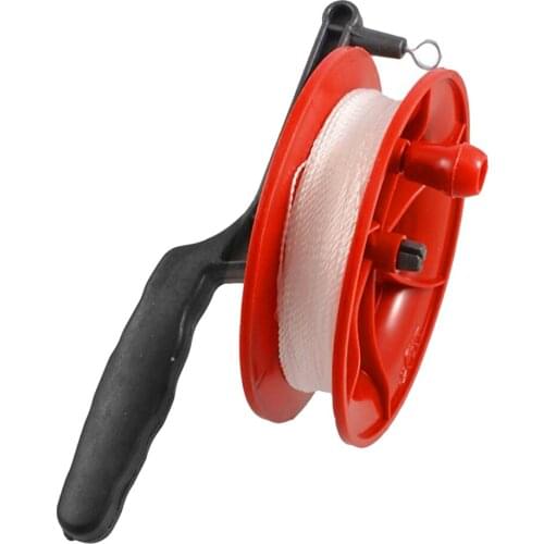 100M Flying Kite Line Kite Line Winder Grip Wheel Plastic White Line Board Flying Kites Line Cord Tools
