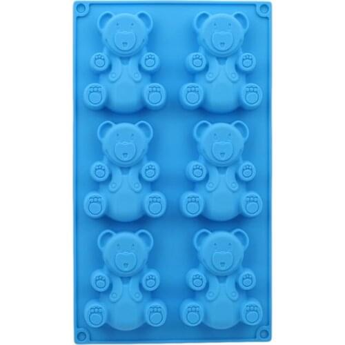 New 3D Bear Form Cake Mold Silicone Mold Baking Tools Kitchen Fondant Cutters Kitchen Fondant Chocolate Mold Decorating