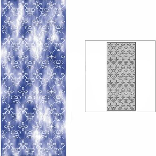 New Slim Spotted Cartoon Face Background Plate Craft Embossing Mold 2021 Metal Cutting Dies for Scrapbooking Album Card Making