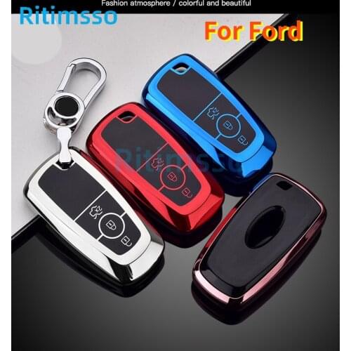 New Tpu Car Key Cover for Ford Fusion Mondeo Mustang Explorer Edge EcoSport for Lincoln Mondeo MKC MKZ MKX Key Case for Car