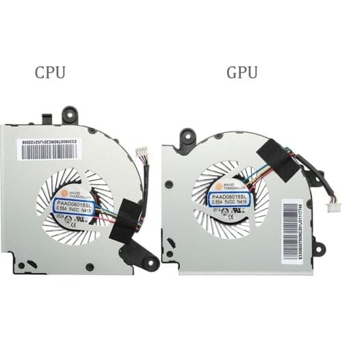 New Original CPU GPU Cooling Fan FOR MSI GF75 MS-17F3 Thin 8RC 8RD 9SC 9SD