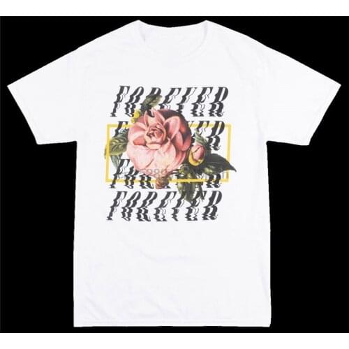 PACSUN FOREVER ROSE T-SHIRT MENS FASHION GRAPHIC TEE WHITE NWT Cool Gift Personality Tee Tshirt