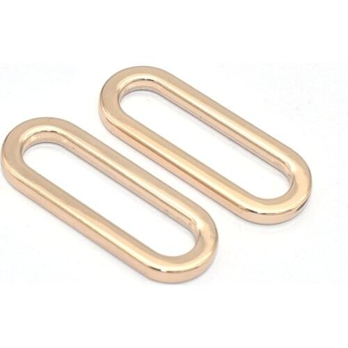Flat Oval O Rings Belt Buckle Slide Buckles - Elliptical Ring Strap Connection Ring Non Welded O Rings For Handbag Webbing