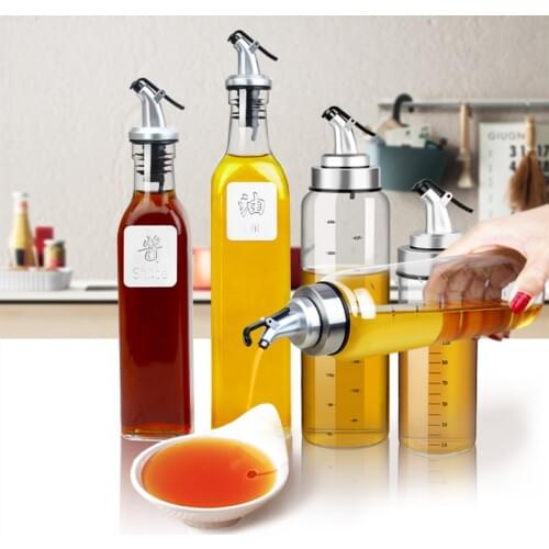 1pc New Olive Oil Bottle Sprayer Wine Spout Liquor Dispenser Wine Pourers Flip Top Stopper Kitchen Cooking Tools Barware