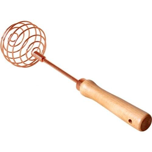 Kitchen Egg Beater Stainless Steel Manual Wire Whisk Egg Whisk Mixer Tool With Wooden Handle Kitchen Utensil Baking Cake Tool