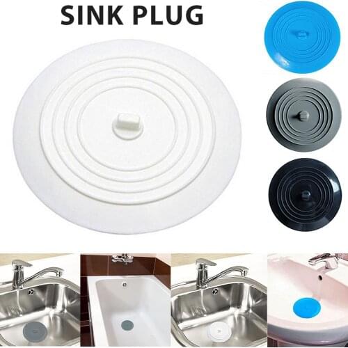 Sink Drain Strainer Hair Catchers Rubber Shower Bathtub Floor Filter Water 15cm Silicone Sink Stopper Kitchen Bathtub Drain Plug
