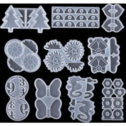 Straw Toppers Silicone Mold Resin UV Epoxy Molds Resin DIY Straw Decoration Casting Mould Crafts Handmade Tools