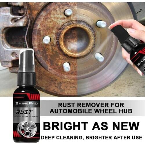 30ml Car Rust Remover Spray Metal Surface Paint Car Maintenance Iron Powder Cleaning Super Rust Remover Multi-purpose Cleaner