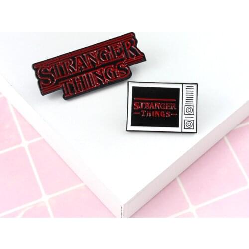 STRANGER THINGS TV Series Eleven Enamel Pins Brooch Badge Denim Shirt Lapel Pin Gothic Jewelry Gift for Fans