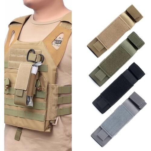 4 Colors MOLLE Storage Bag Tactical Bag Flashlight Holder for Outdoor Leisure Sports Hunting Accessories